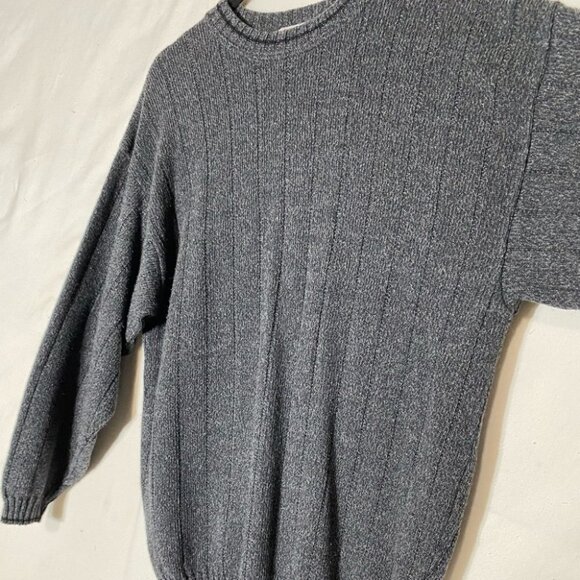 Tip top charcoal grey 90s dad accountant style sweater XL - Picture 9 of 12